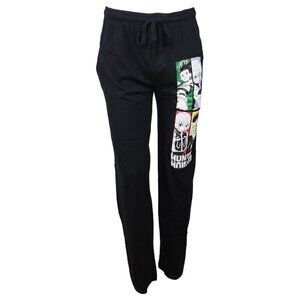 HUNTER X HUNTER anime graphic color squares black sleep pants Youth size XL